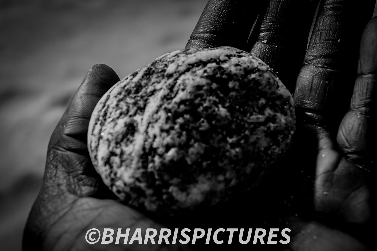 A stone in the hand